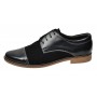 Pantofi barbati casual din piele naturala - Model Mario 1 Negru 